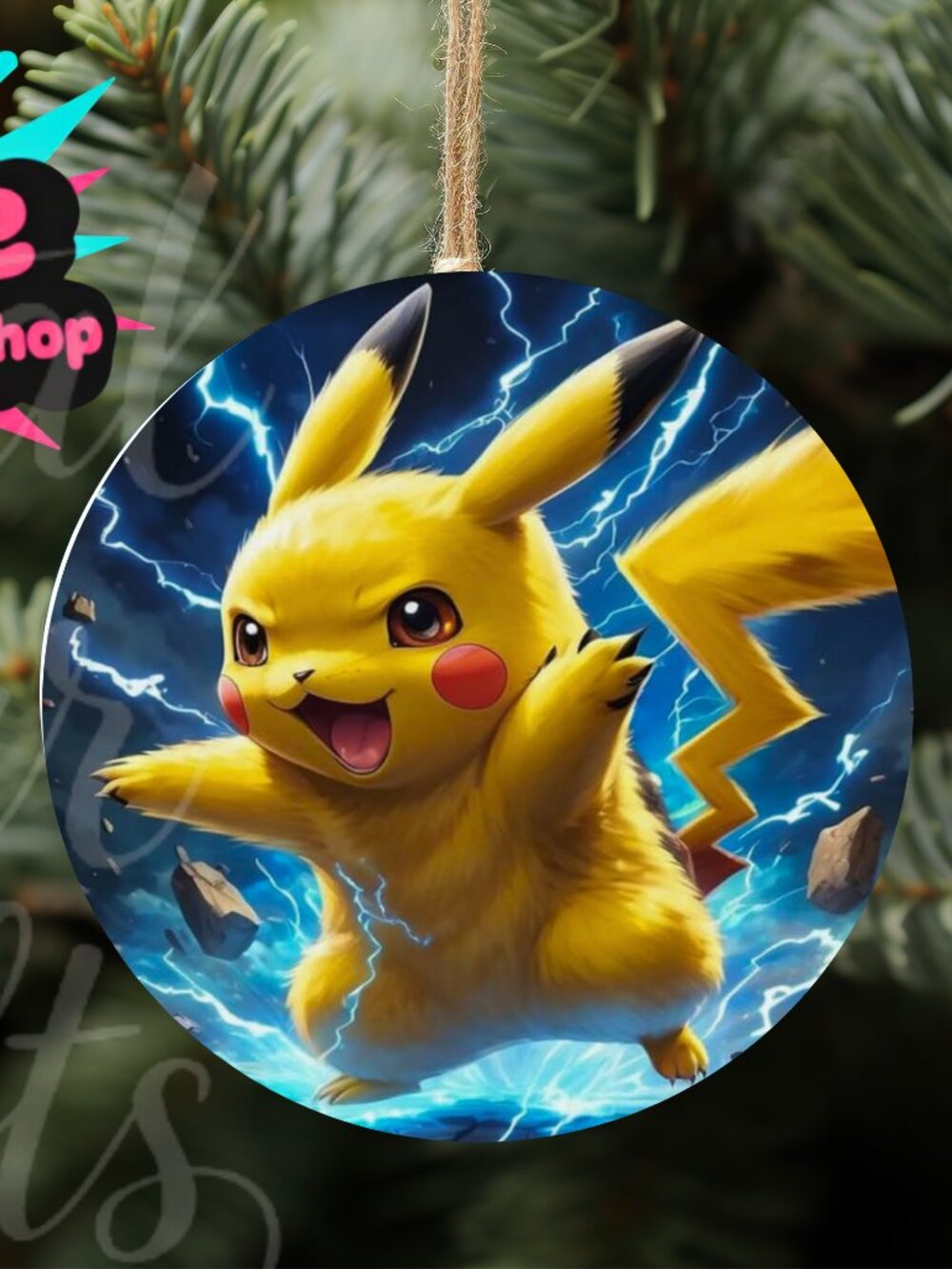 SALE! Bundle 3 FOR $19! Pokemon Wood Ornament